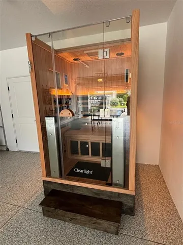 a room with furniture and a window