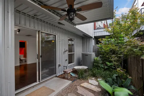 a view of an entrance to house