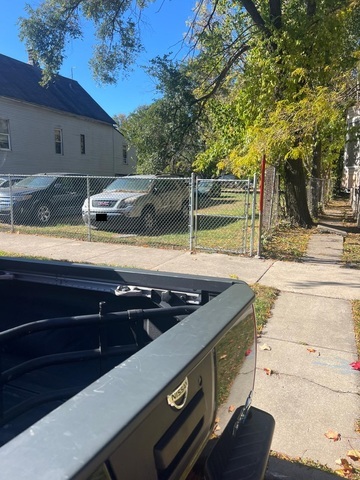 a view of outdoor space with seating