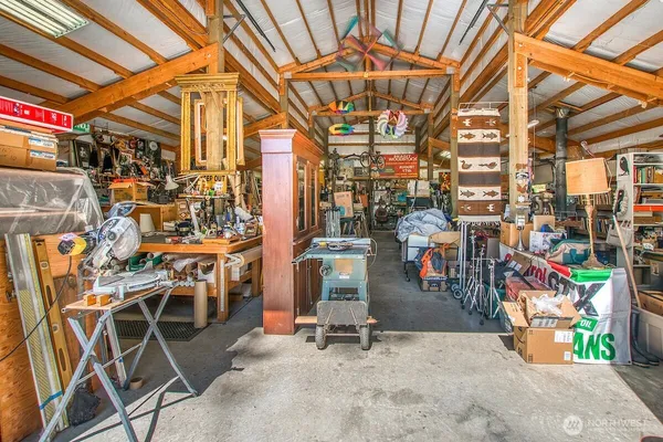 a view of storage and utility room