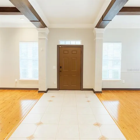a view of an empty room with window