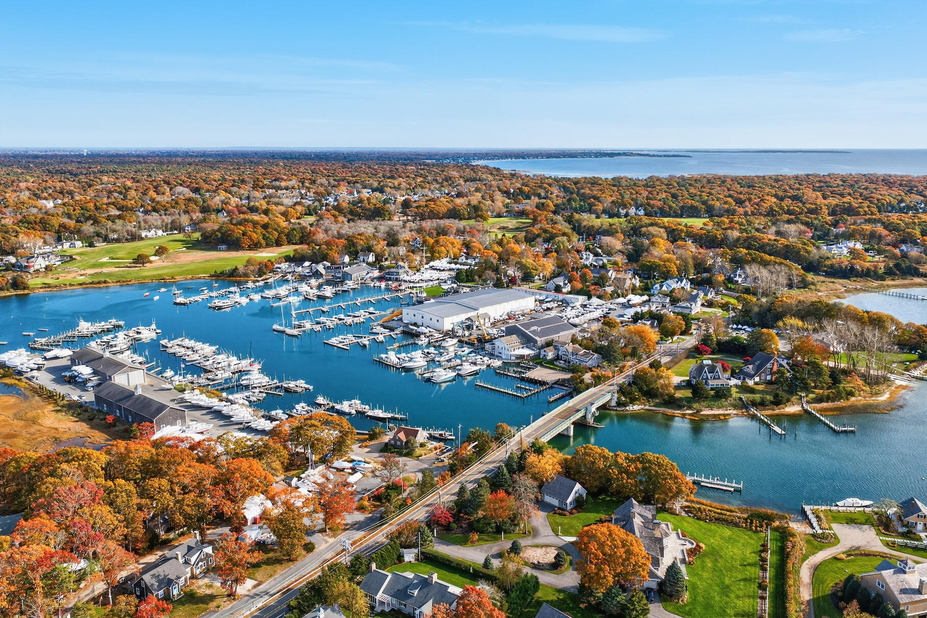 405 Bridge Street Osterville, MA 02655 - Photo 54 of 57 an aerial view of a city