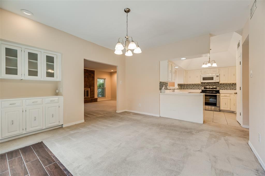 4988 Thunder Road Dallas, TX 75244 - Photo 11 of 32 Oversized dining room with built-in cabinetry