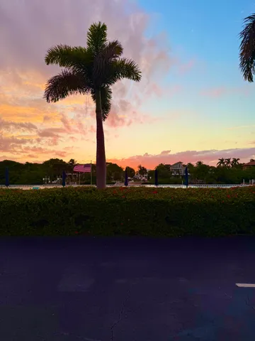 a view of a lake with a mountain in the background