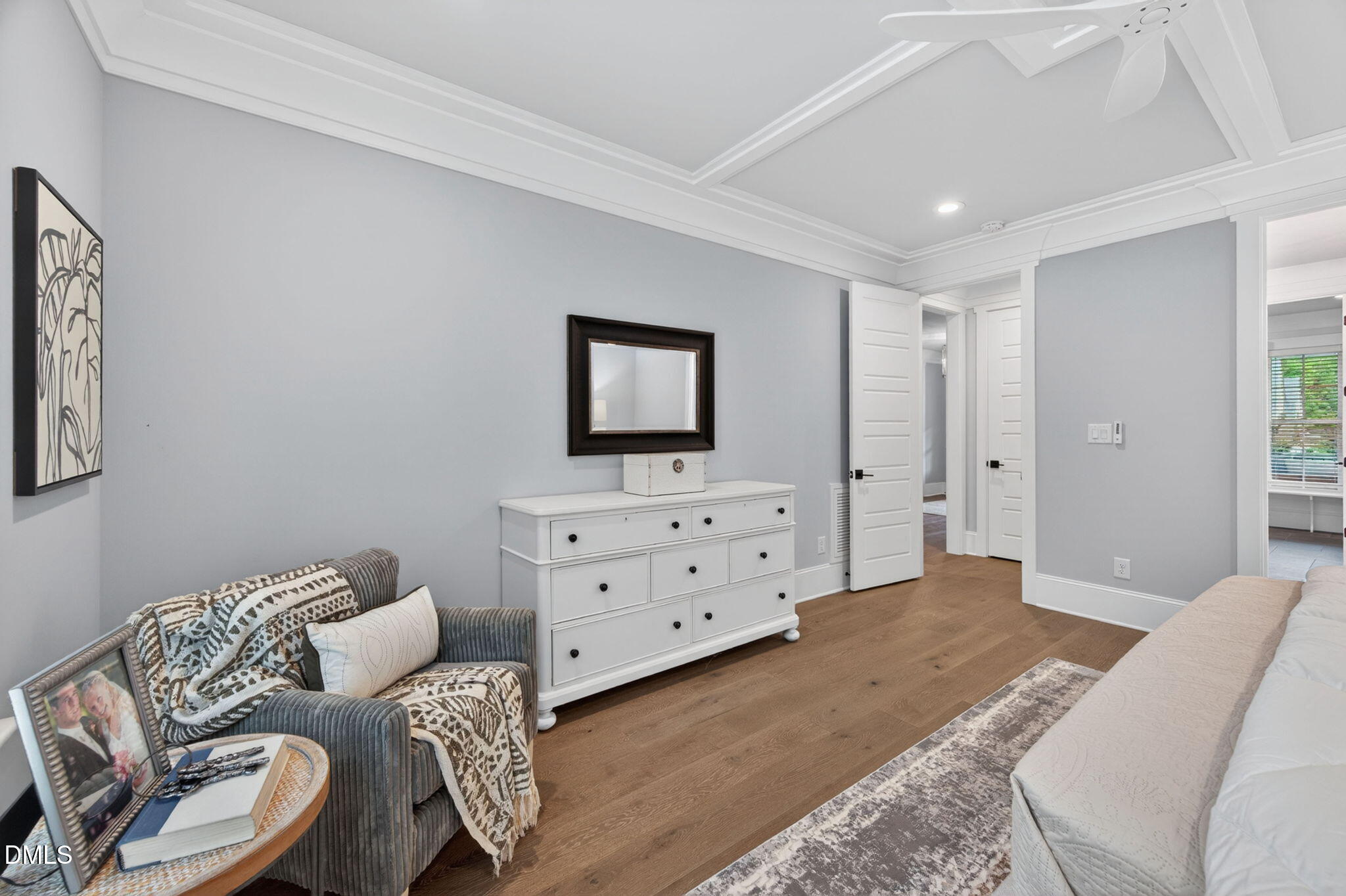 3417 Edgemont Drive Raleigh, NC 27612 - Photo 29 of 83 a living room with furniture and a flat screen tv