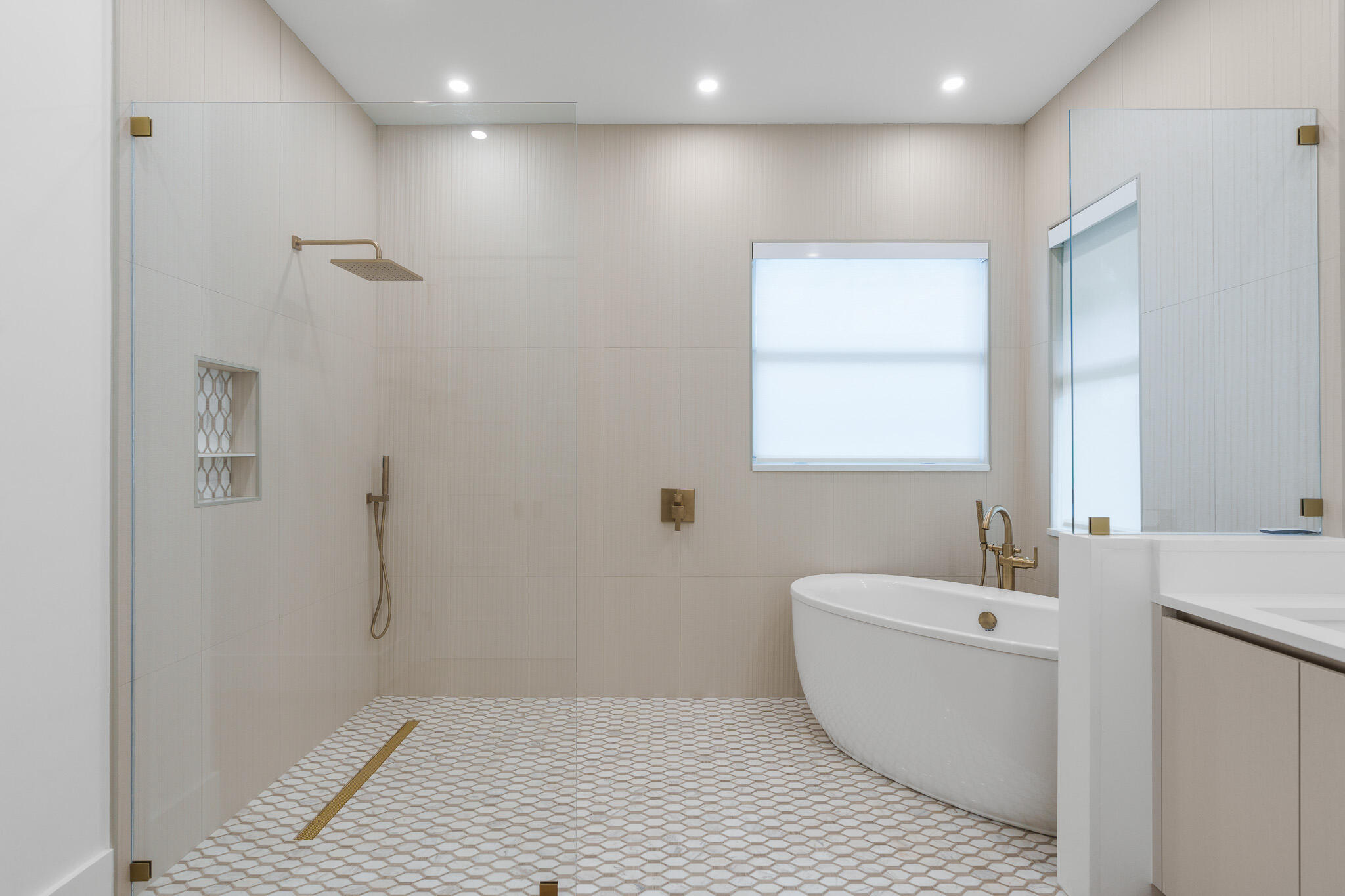 803 Sunset Road Boynton Beach, FL 33435 - Photo 29 of 57 a bathroom with a sink and a mirror