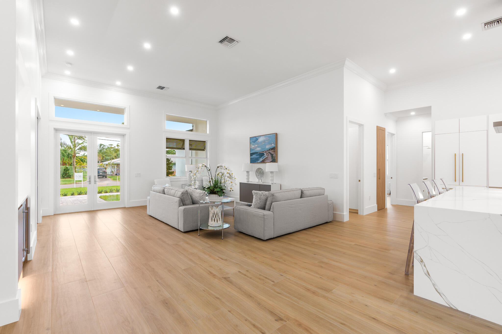 803 Sunset Road Boynton Beach, FL 33435 - Photo 5 of 57 a living room with fireplace furniture and a wooden floor