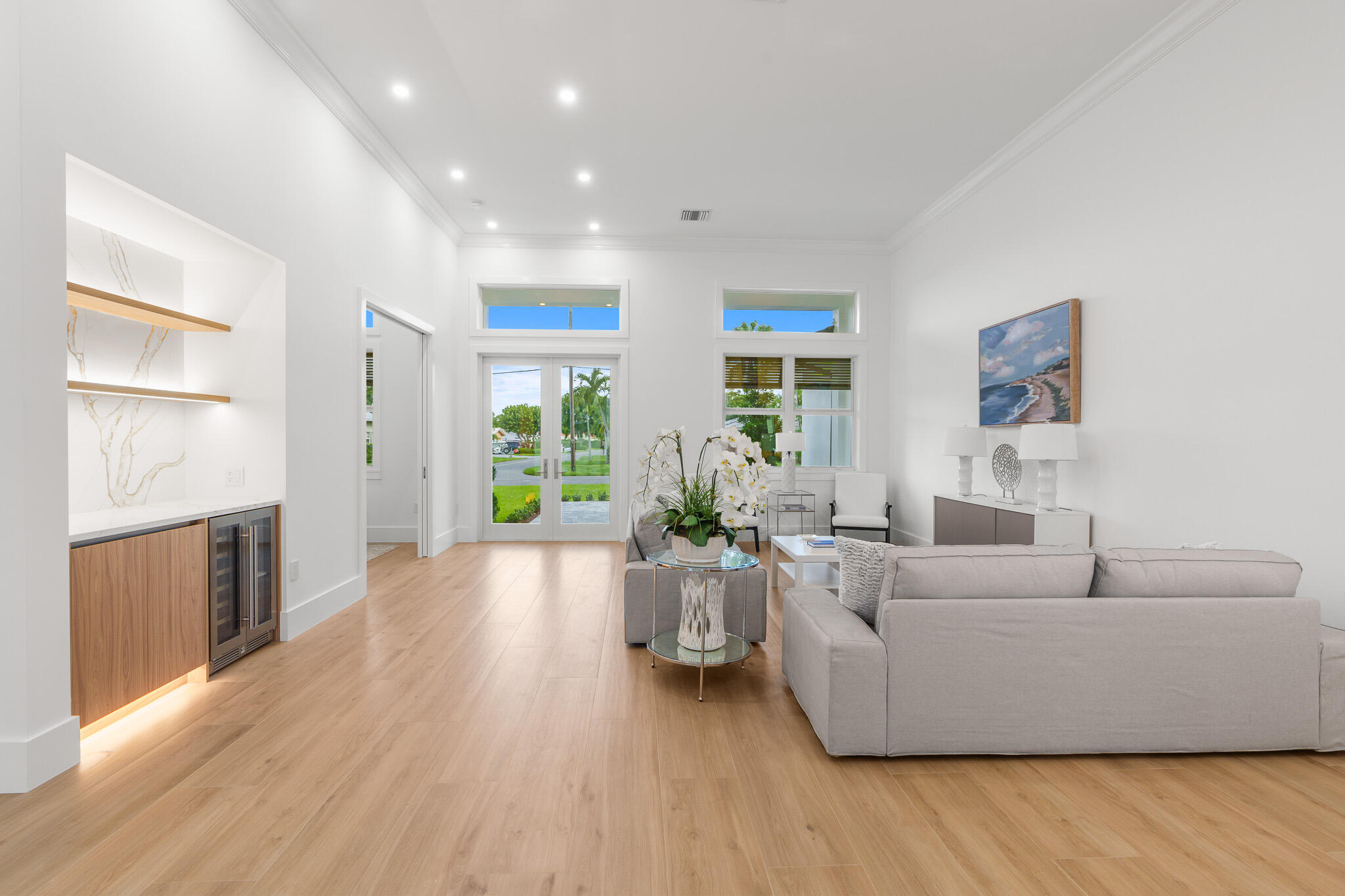 803 Sunset Road Boynton Beach, FL 33435 - Photo 7 of 57 a living room with furniture and a wooden floor