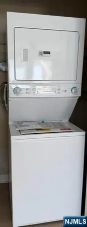 a close view of washer and dryer