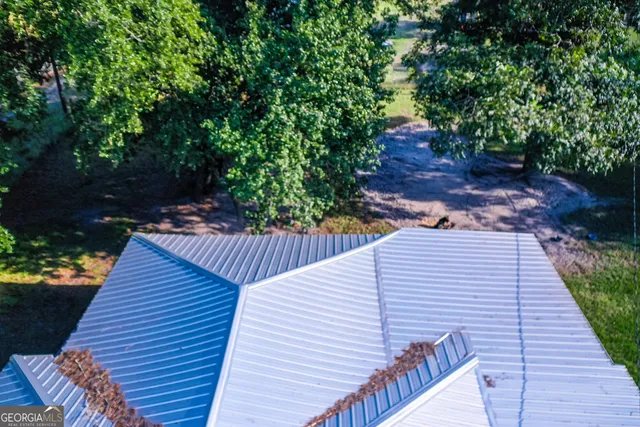 a view of a wooden deck