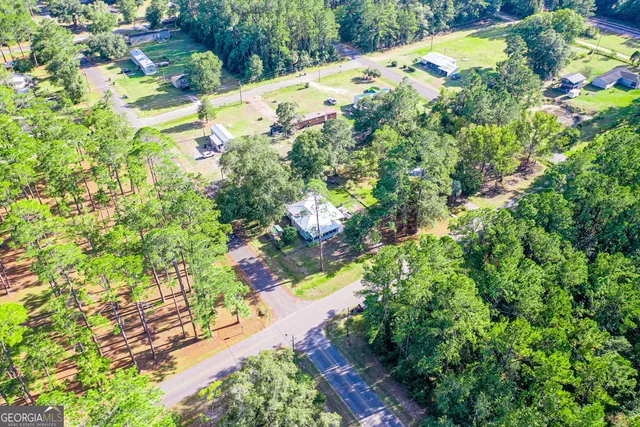 a view of a tree with a yard