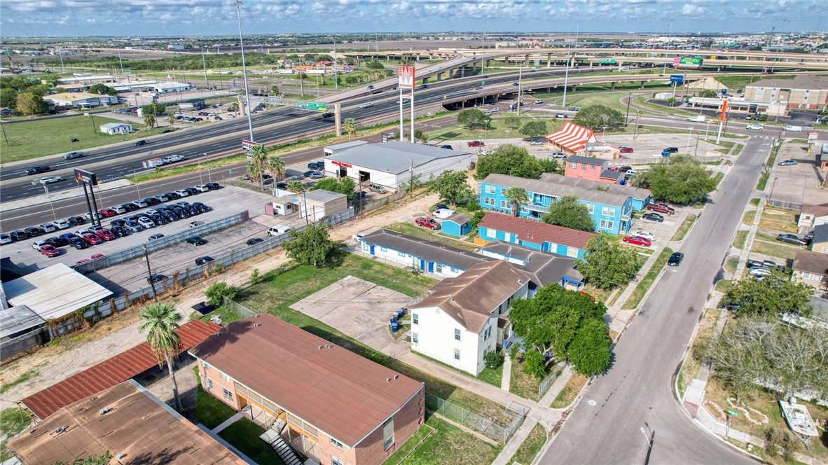 2437 Nemec Street Corpus Christi, TX 78415 - Photo 31 of 38 an aerial view of a city with lots of residential buildings ocean and mountain view in back