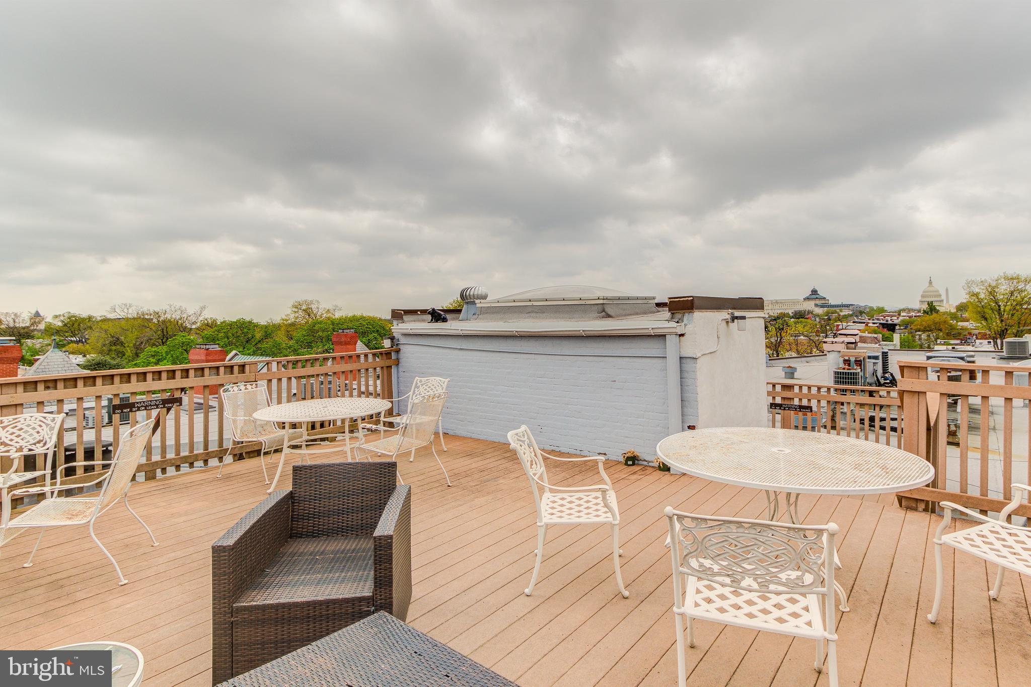 18 9th Street Northeast, Unit 305 Washington, DC 20002 - Photo 26 of 27 The Davmar roof deck with view of The Capitol