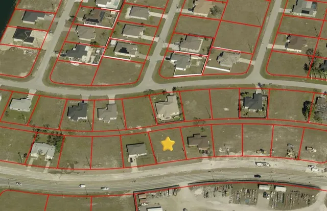 a front view of a building with street