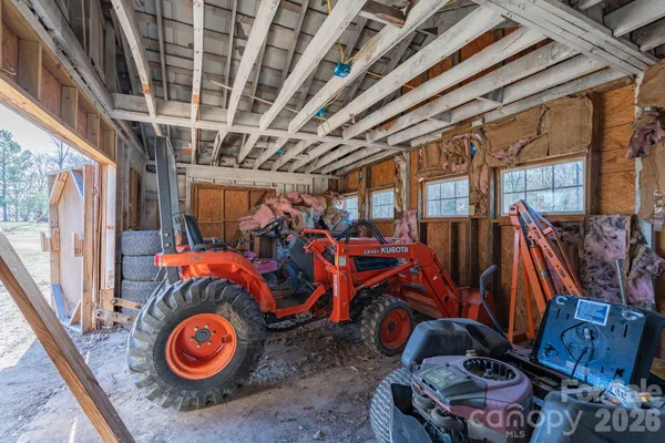 a view of a storage room
