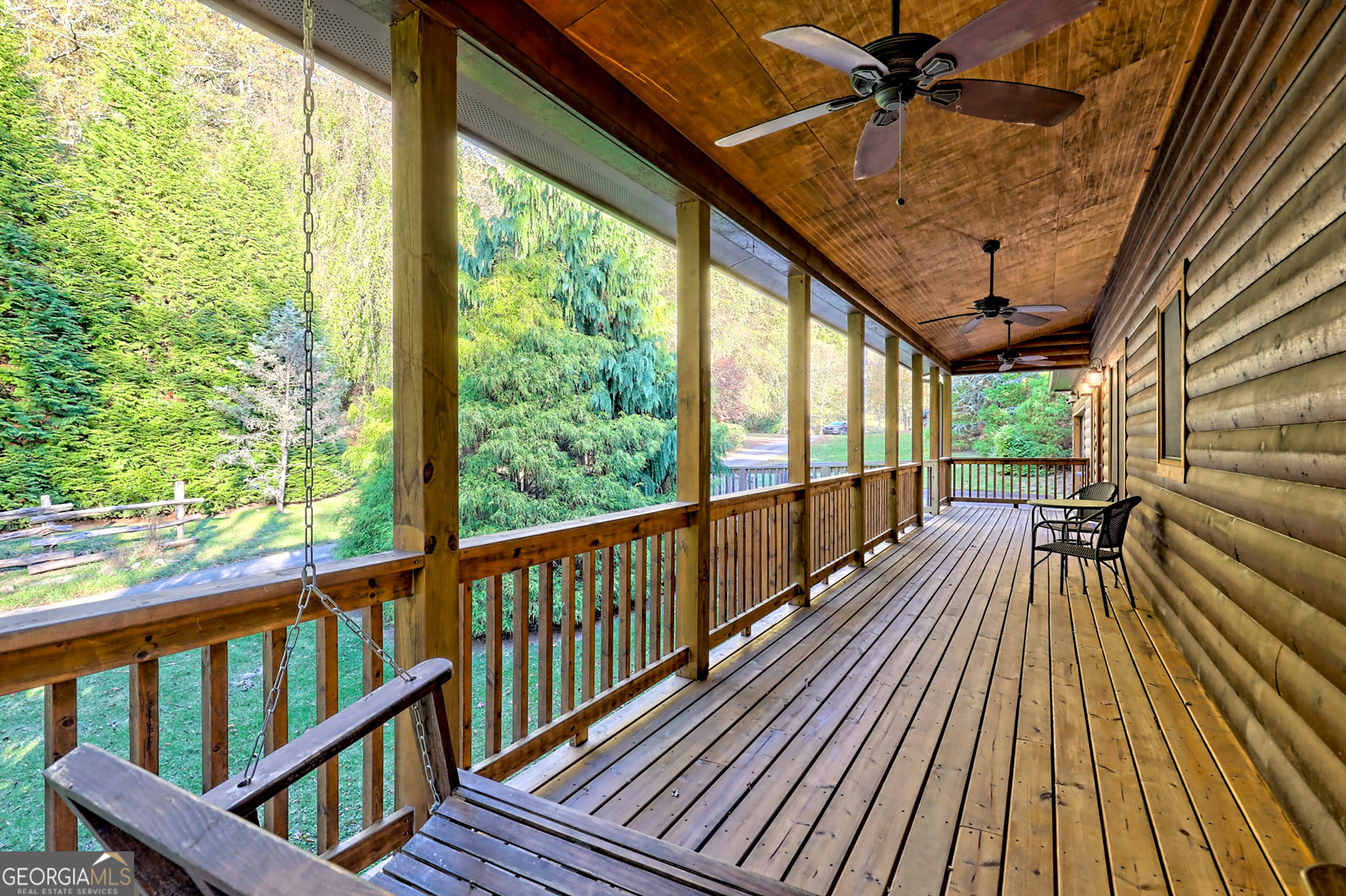 407 Blackberry Drive Rabun Gap, GA 30568 - Photo 6 of 53 a view of balcony with wooden floor