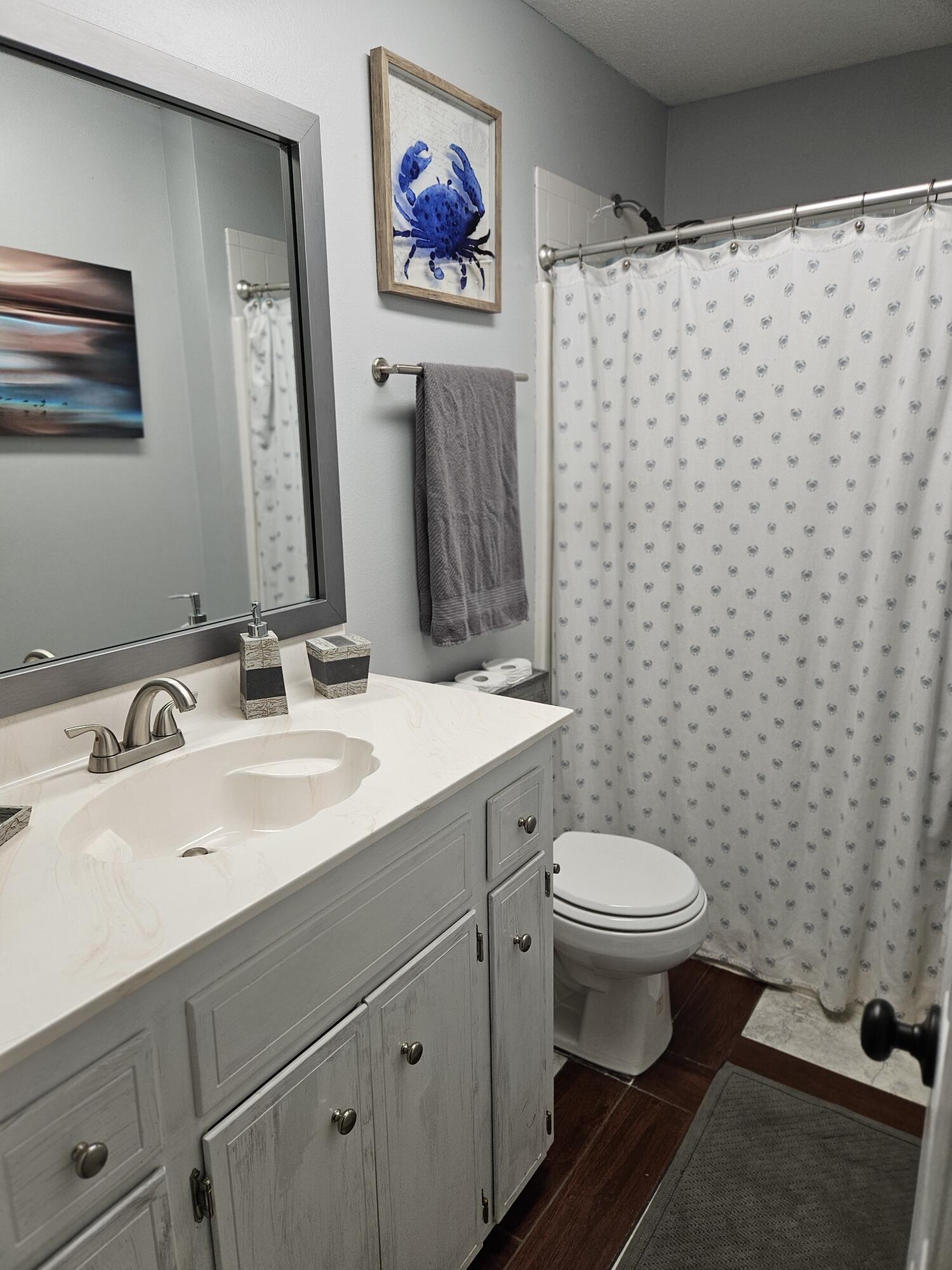 108 Mohawk Trail Crestview, FL 32536 - Photo 21 of 39 a bathroom with a sink toilet and a mirror