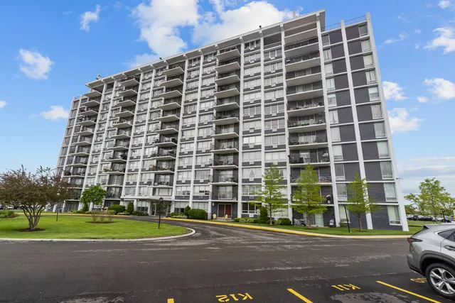 a front view of a building