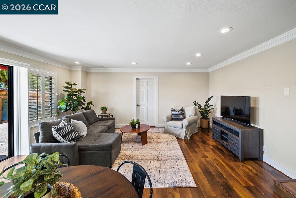 172 Rudgear Drive Walnut Creek, CA 94596 - Photo 13 of 51 a living room with furniture and a flat screen tv