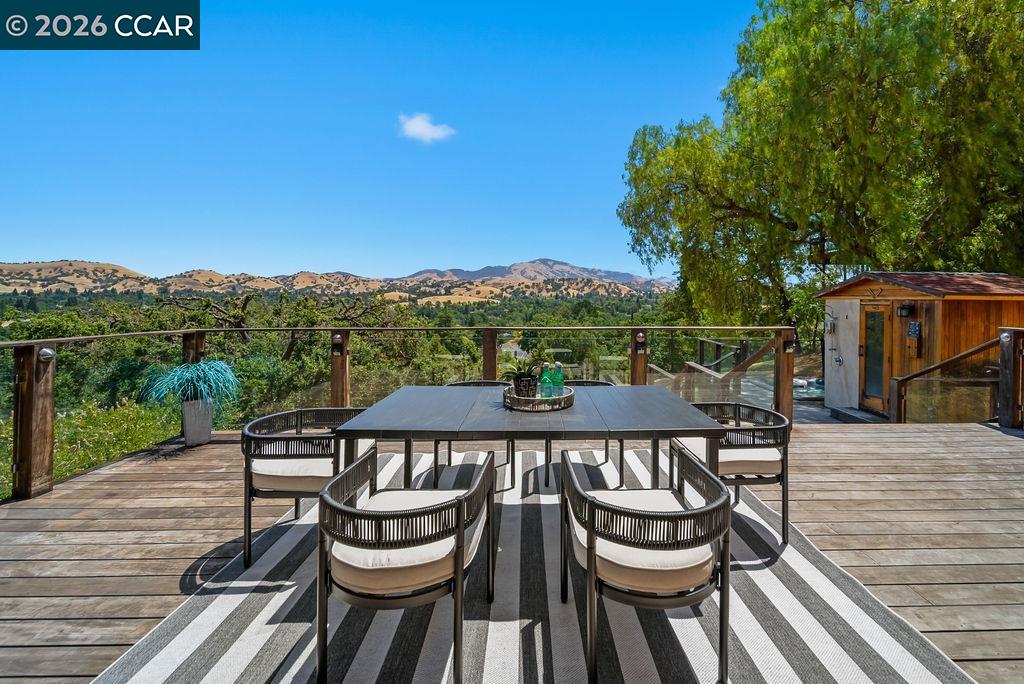 172 Rudgear Drive Walnut Creek, CA 94596 - Photo 40 of 51 a view of a table and chairs on the roof deck
