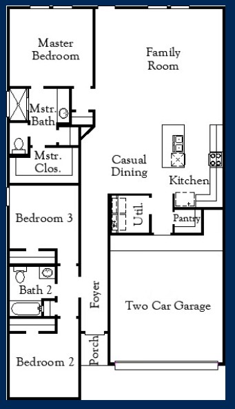 25536 Flora Bella Lane Elgin, TX 78621 - Photo 8 of 8 Floorplan - Representative Photo