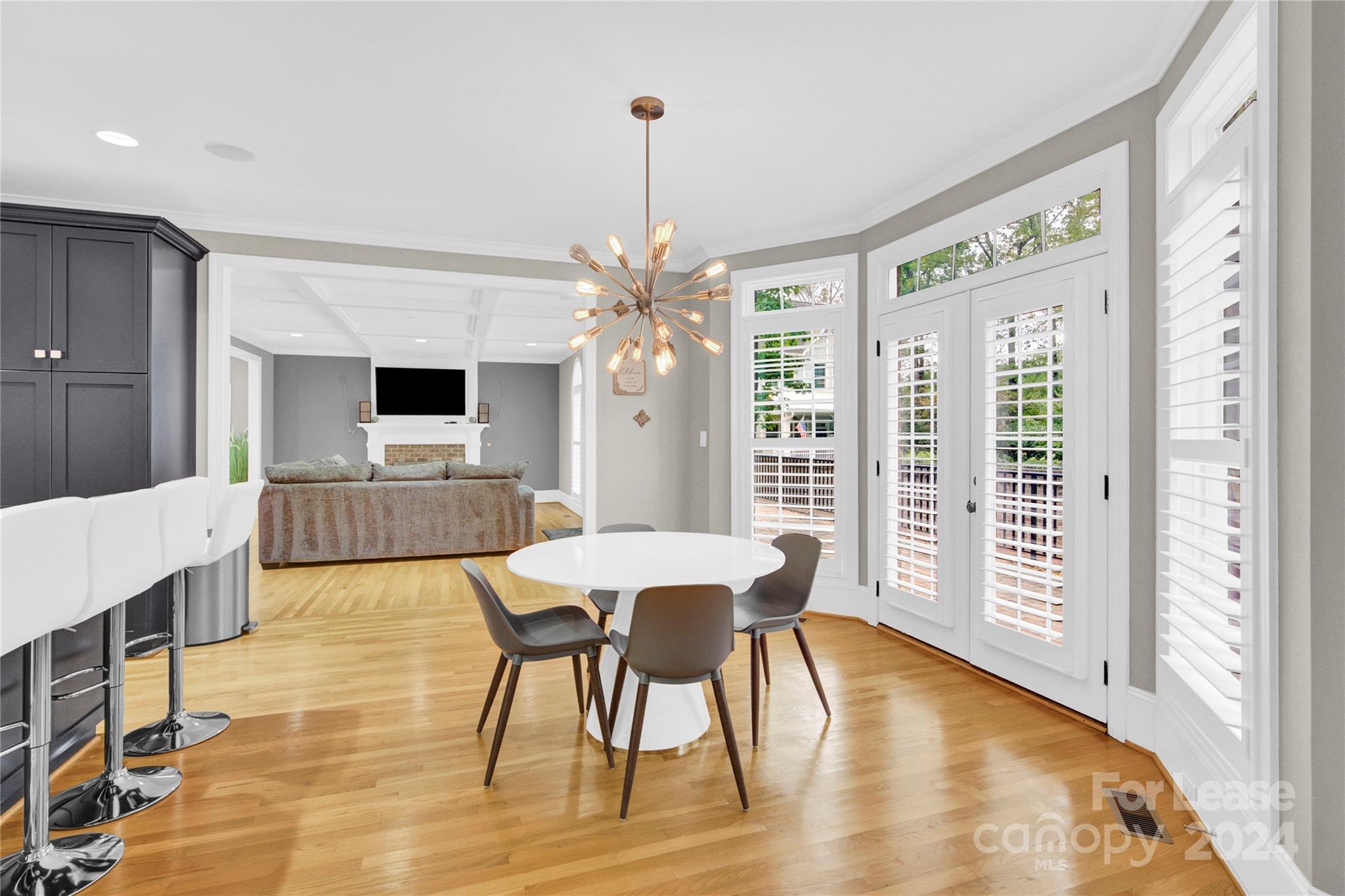 3012 Sharon View Road Charlotte, NC 28210 - Photo 29 of 48 a view of a dining room with furniture window and wooden floor