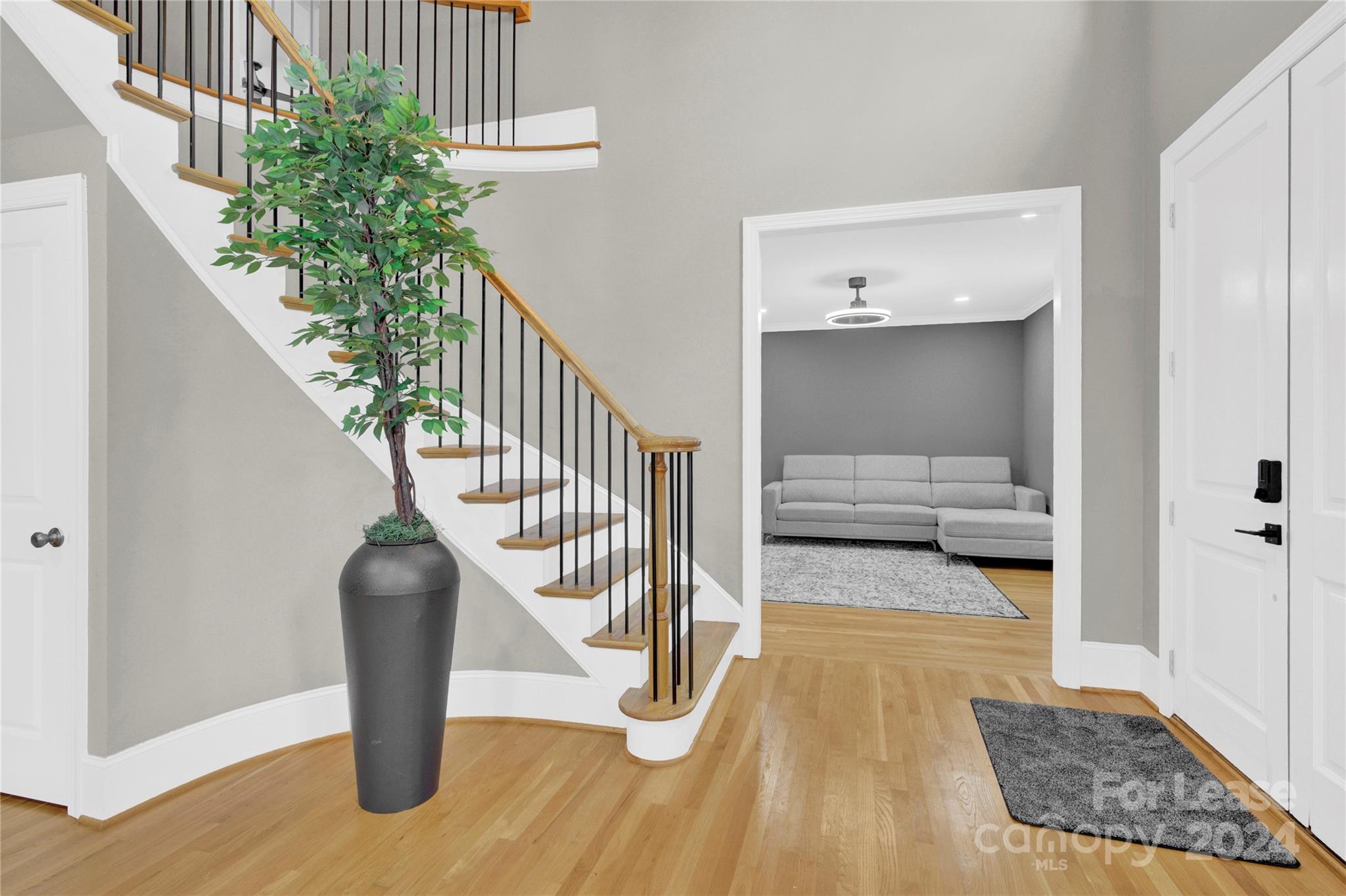 3012 Sharon View Road Charlotte, NC 28210 - Photo 37 of 48 a view of entryway and hall with wooden floor