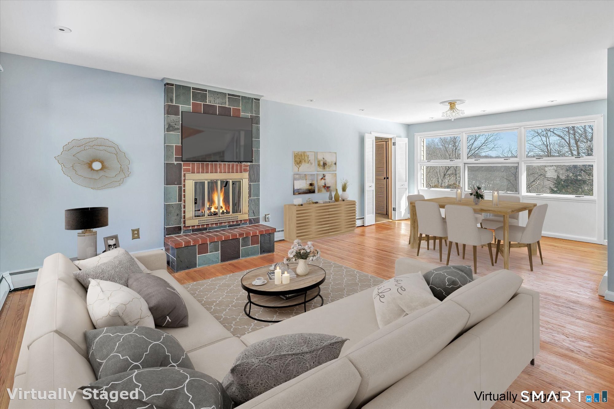 61 Soundview Avenue Shelton, CT 06484 - Photo 4 of 33 a living room with furniture and a large window