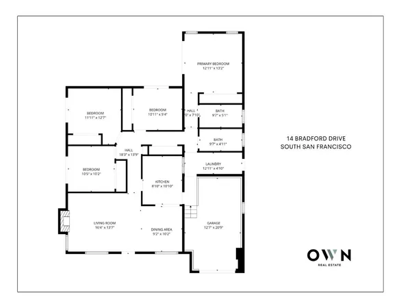 $1,198,000 | 14 Bradford Drive, South San Francisco, CA 94080