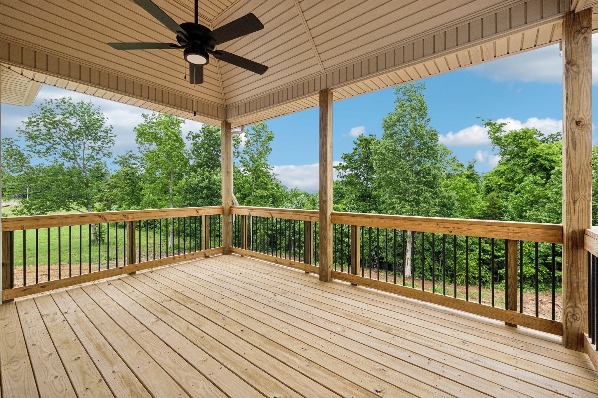 1075 Linder Ridge Road Indian Mound, TN 37079 - Photo 26 of 29 a view of a balcony with wooden floor