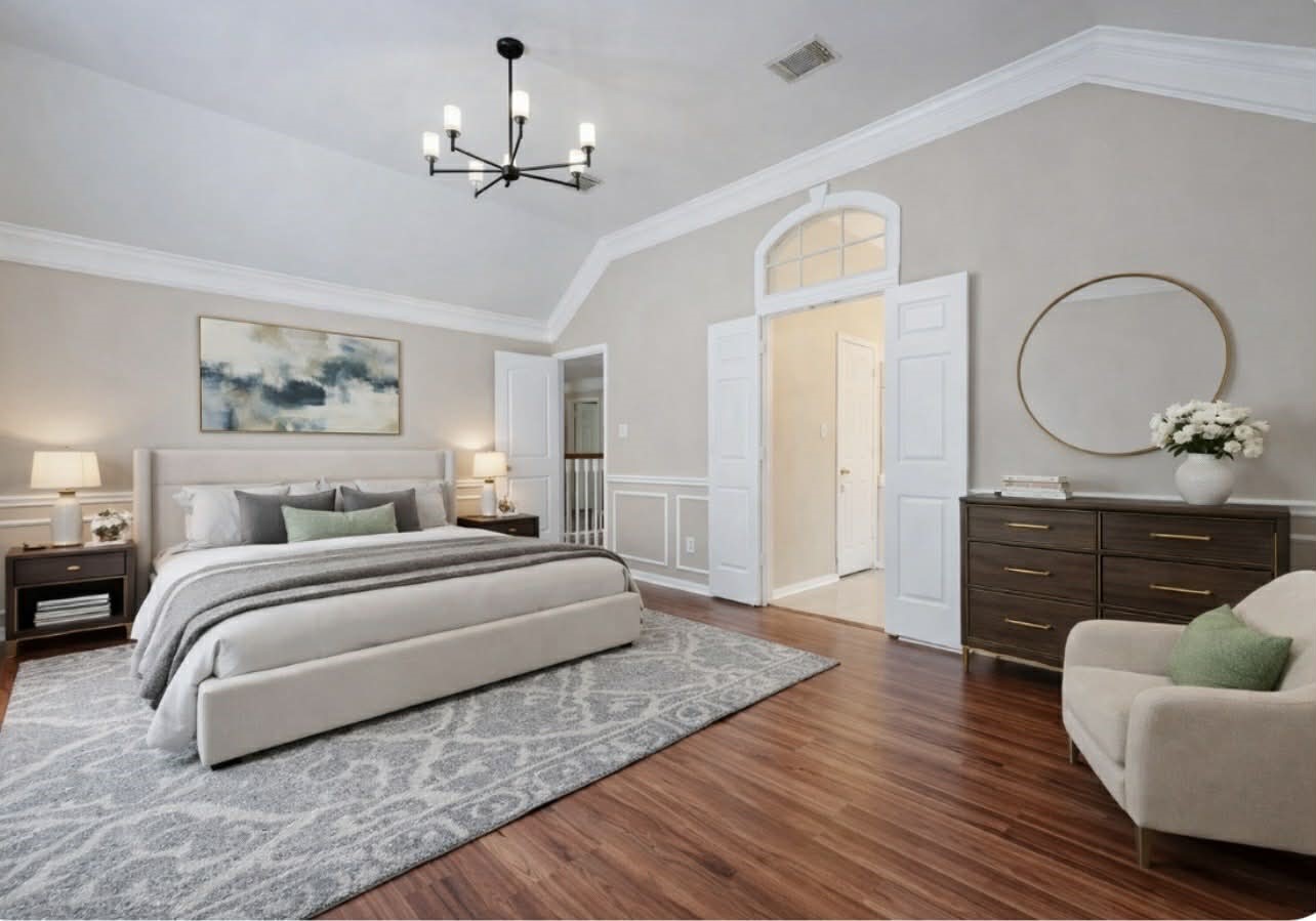 24310 Pepperrell Pl Street Katy, TX 77493 - Photo 24 of 35 a spacious bedroom with a bed and a dresser