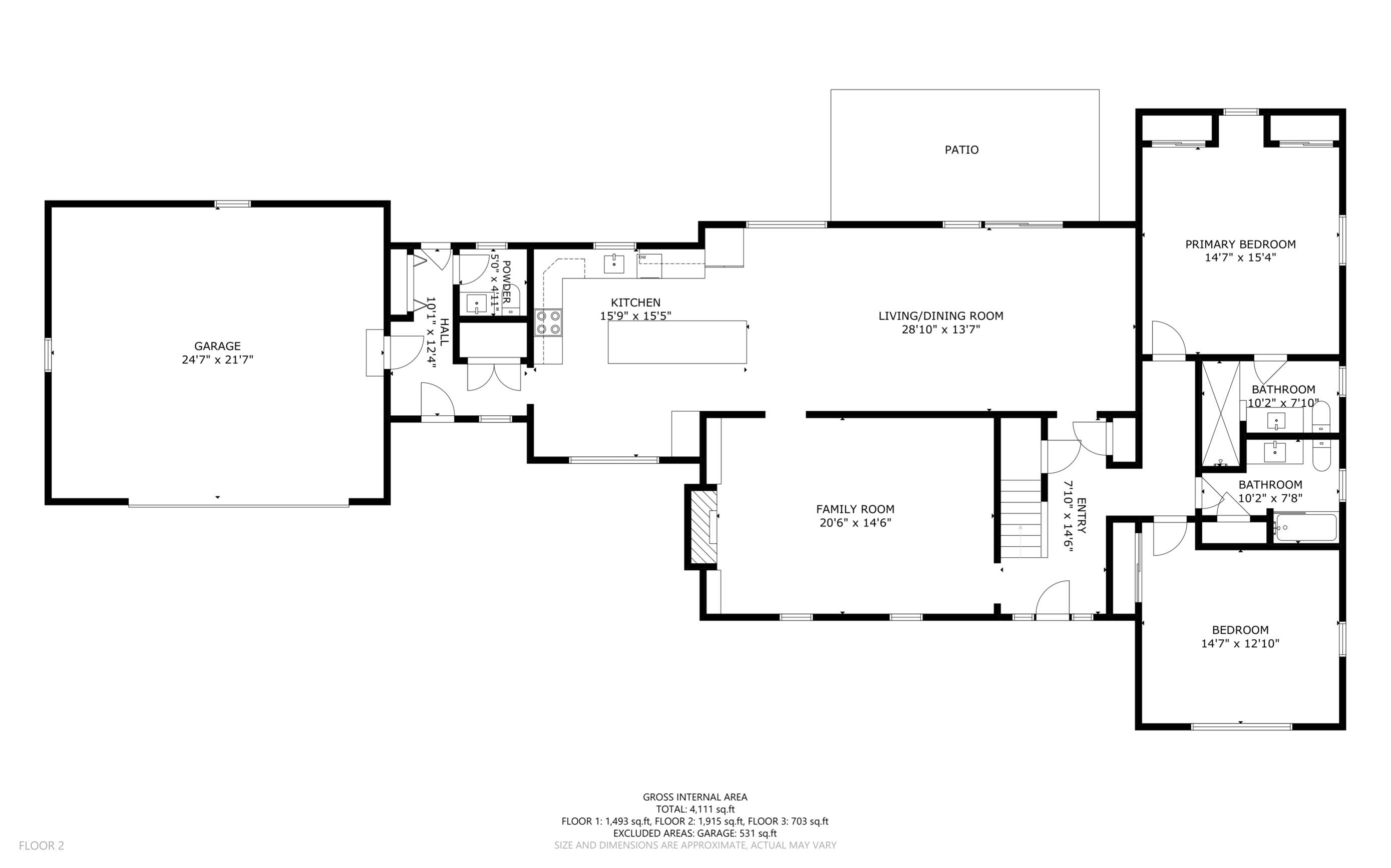 122 Oakmont Drive Barnstable, MA 02675 - Photo 55 of 55 First Floor Floor Plan