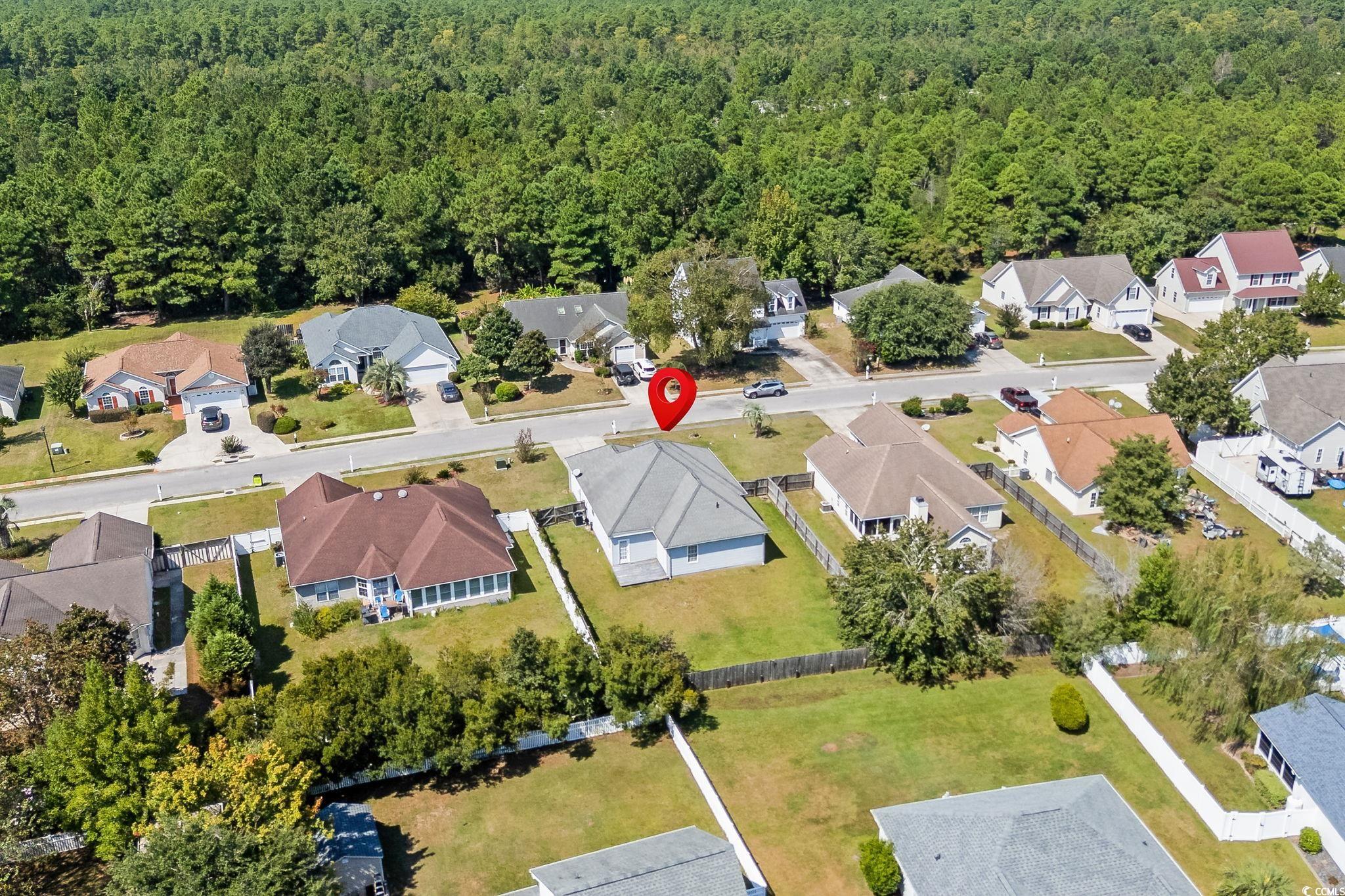 2723 Canvasback Trail Myrtle Beach, SC 29588 - Photo 34 of 40 Aerial view of property and surrounding area featuring nearby suburban area