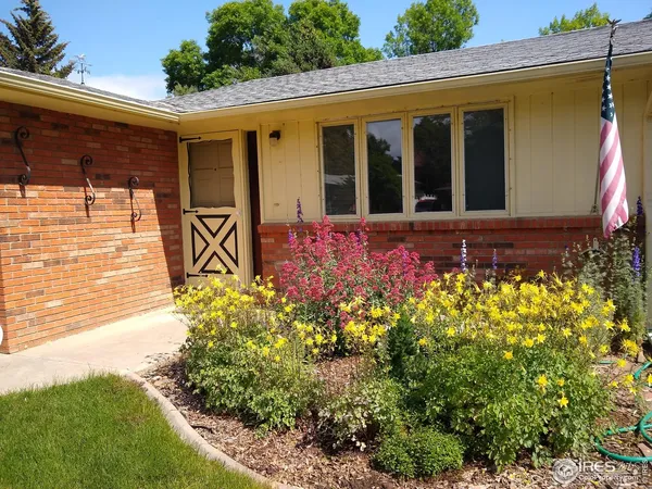 a view of a house with potted plants
