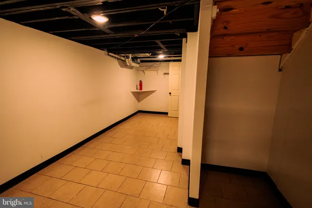 a view of a refrigerator in a room