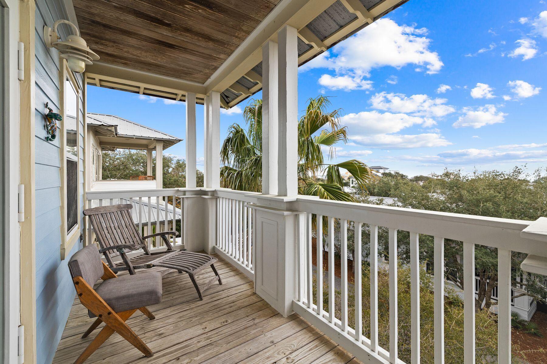 150 Cottage Way, Unit 20 Inlet Beach, FL 32461 - Photo 19 of 38 a view of balcony with furniture