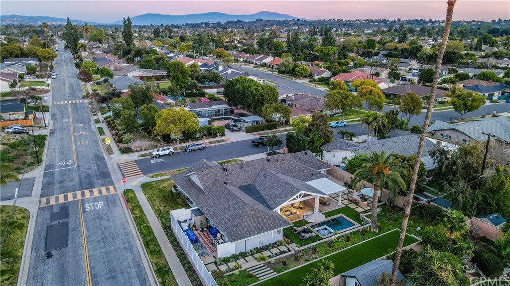 3213 Twilight Drive Fullerton, CA 92835 - Photo 34 of 47 an aerial view of a house with a garden