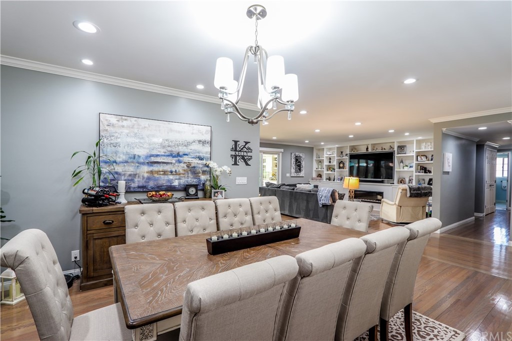 3213 Twilight Drive Fullerton, CA 92835 - Photo 7 of 47 a living room with furniture kitchen view and a chandelier