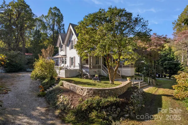 a garden view with a fountain