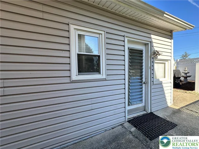 a view of a house with a door