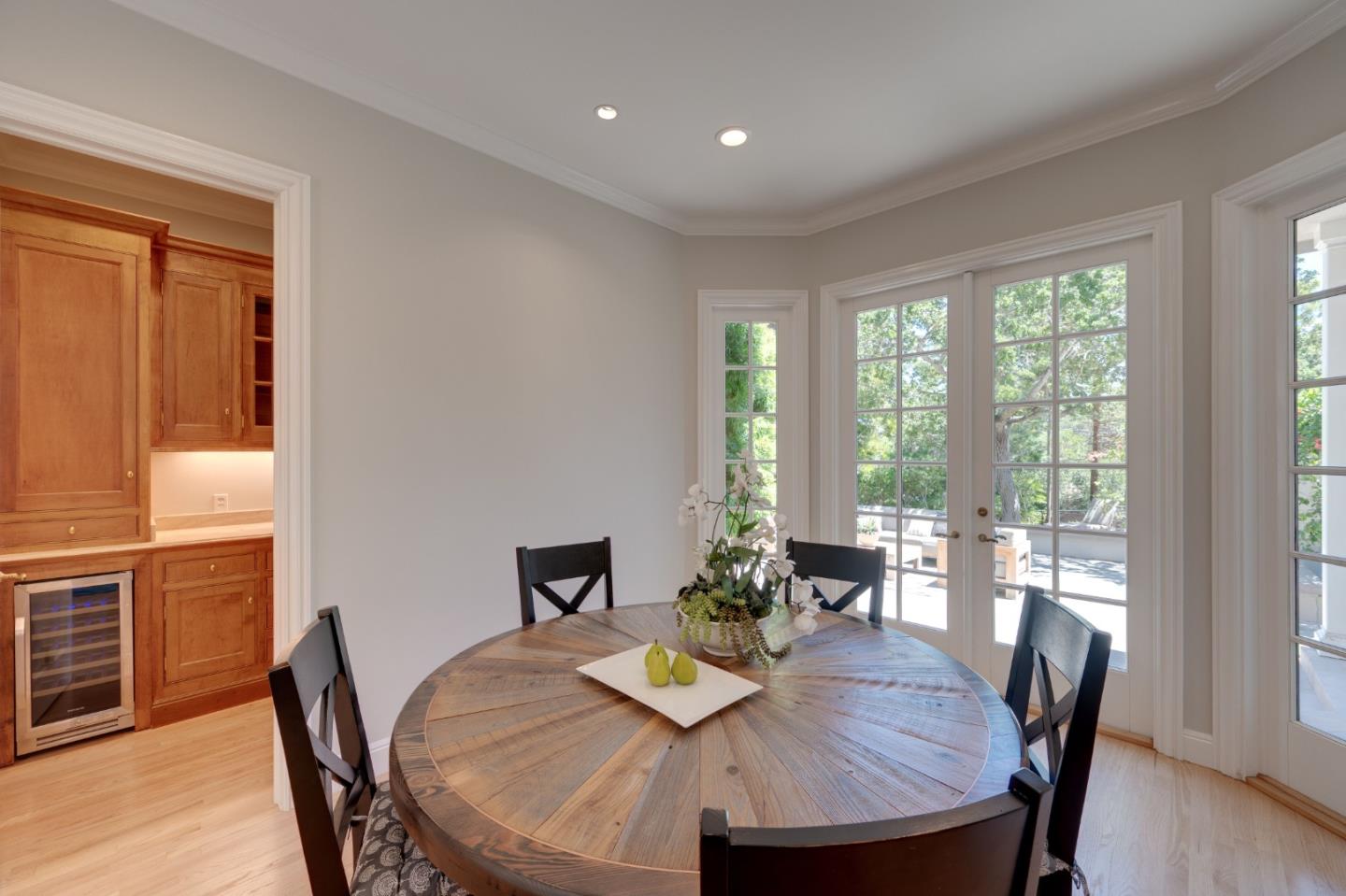 1230 Avondale Road Hillsborough, CA 94010 - Photo 20 of 73 a view of a dining room with furniture window and wooden floor