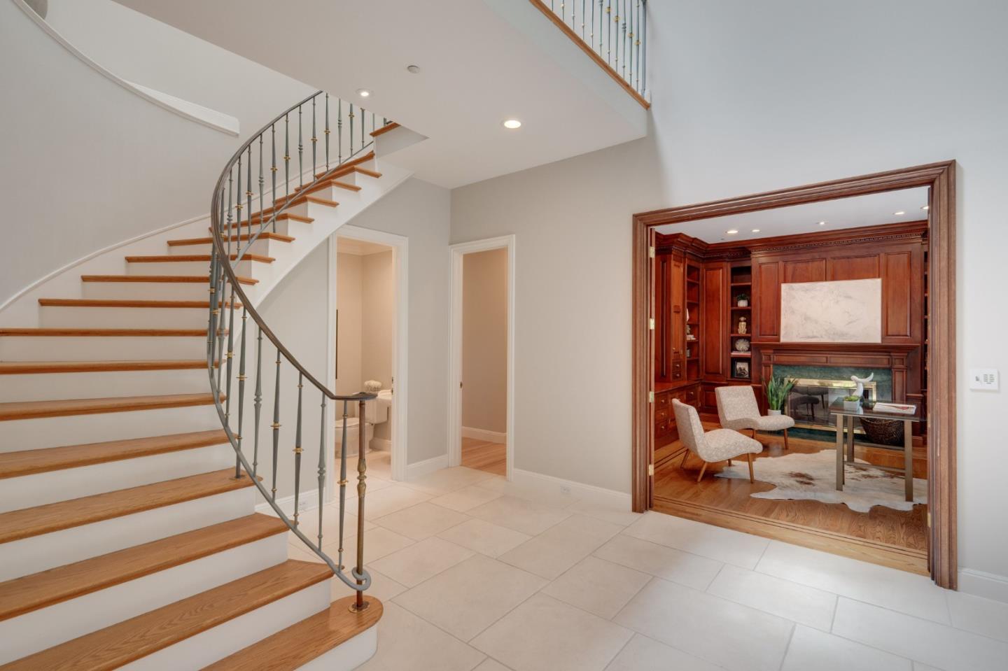 1230 Avondale Road Hillsborough, CA 94010 - Photo 3 of 73 a view of entryway livingroom and hall
