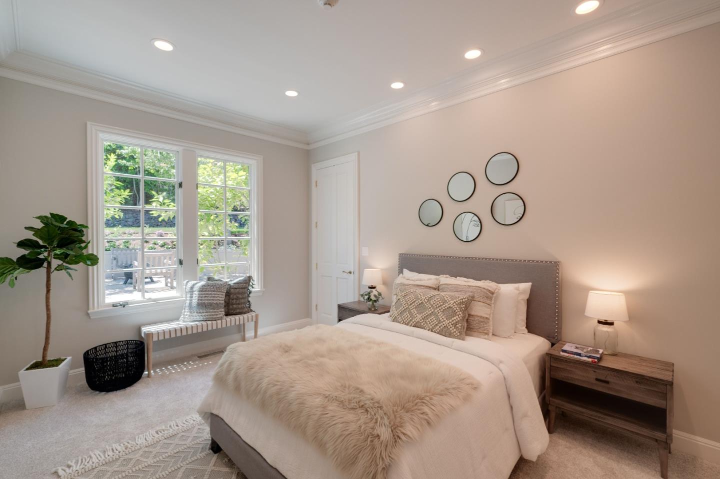 1230 Avondale Road Hillsborough, CA 94010 - Photo 46 of 73 a bedroom with a bed and a window