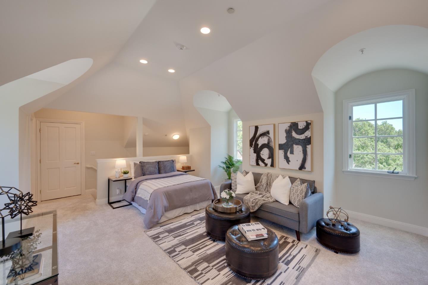 1230 Avondale Road Hillsborough, CA 94010 - Photo 50 of 73 a living room with furniture and a potted plant
