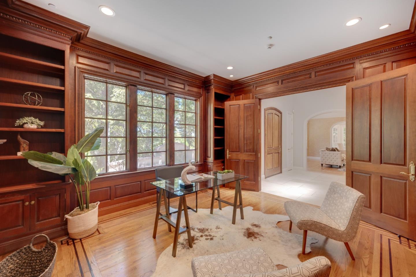 1230 Avondale Road Hillsborough, CA 94010 - Photo 5 of 73 a living room with furniture and a large window