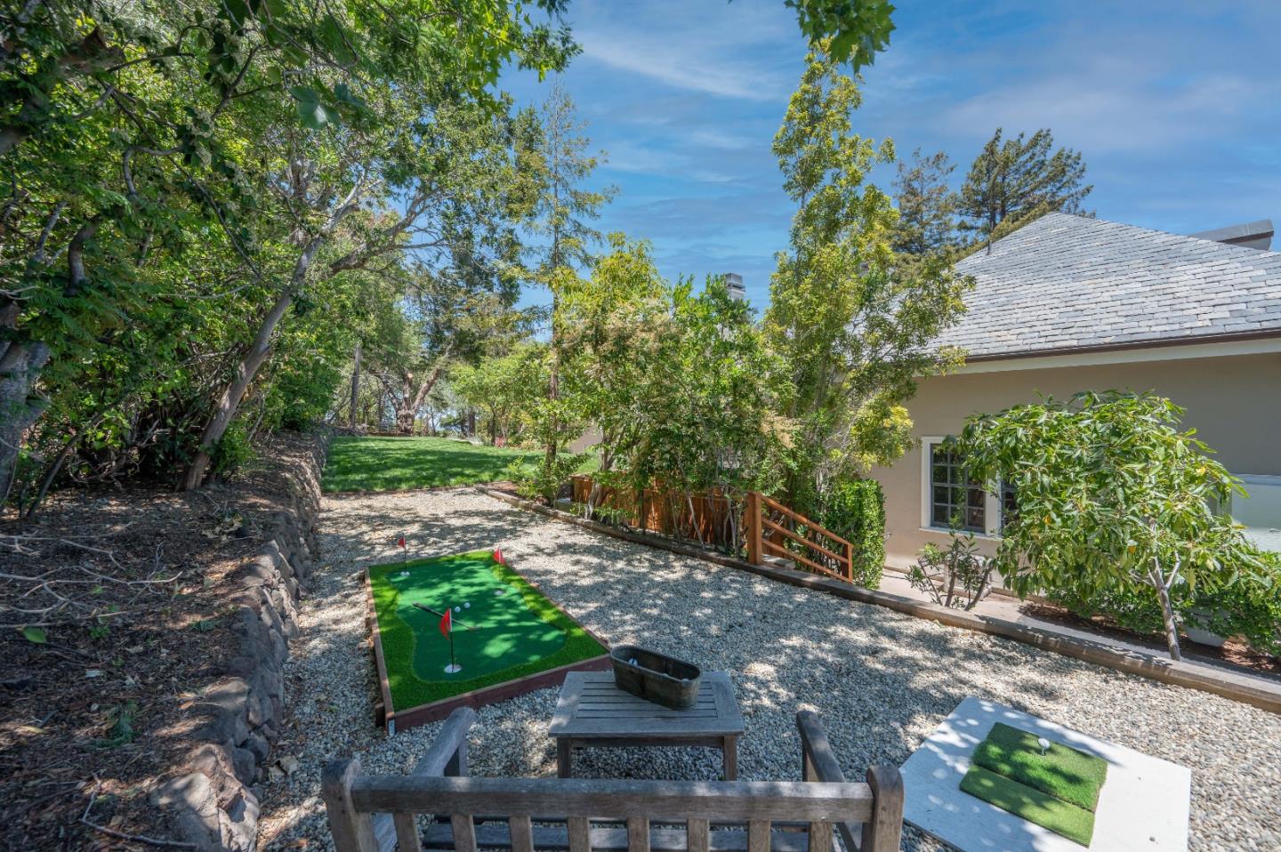 1230 Avondale Road Hillsborough, CA 94010 - Photo 55 of 73 a view of a garden with patio