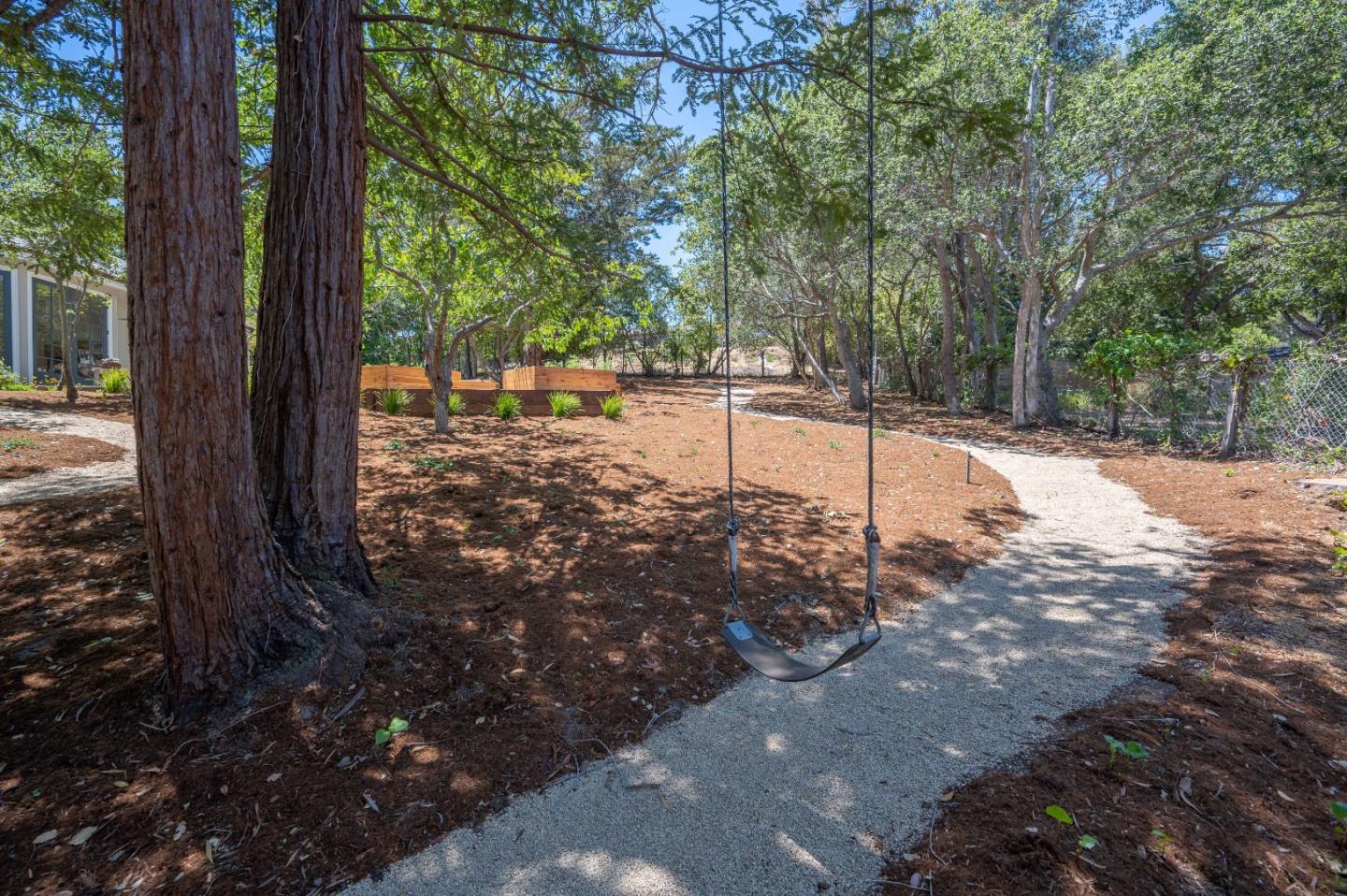 1230 Avondale Road Hillsborough, CA 94010 - Photo 64 of 73 a view of a yard with plants and large trees