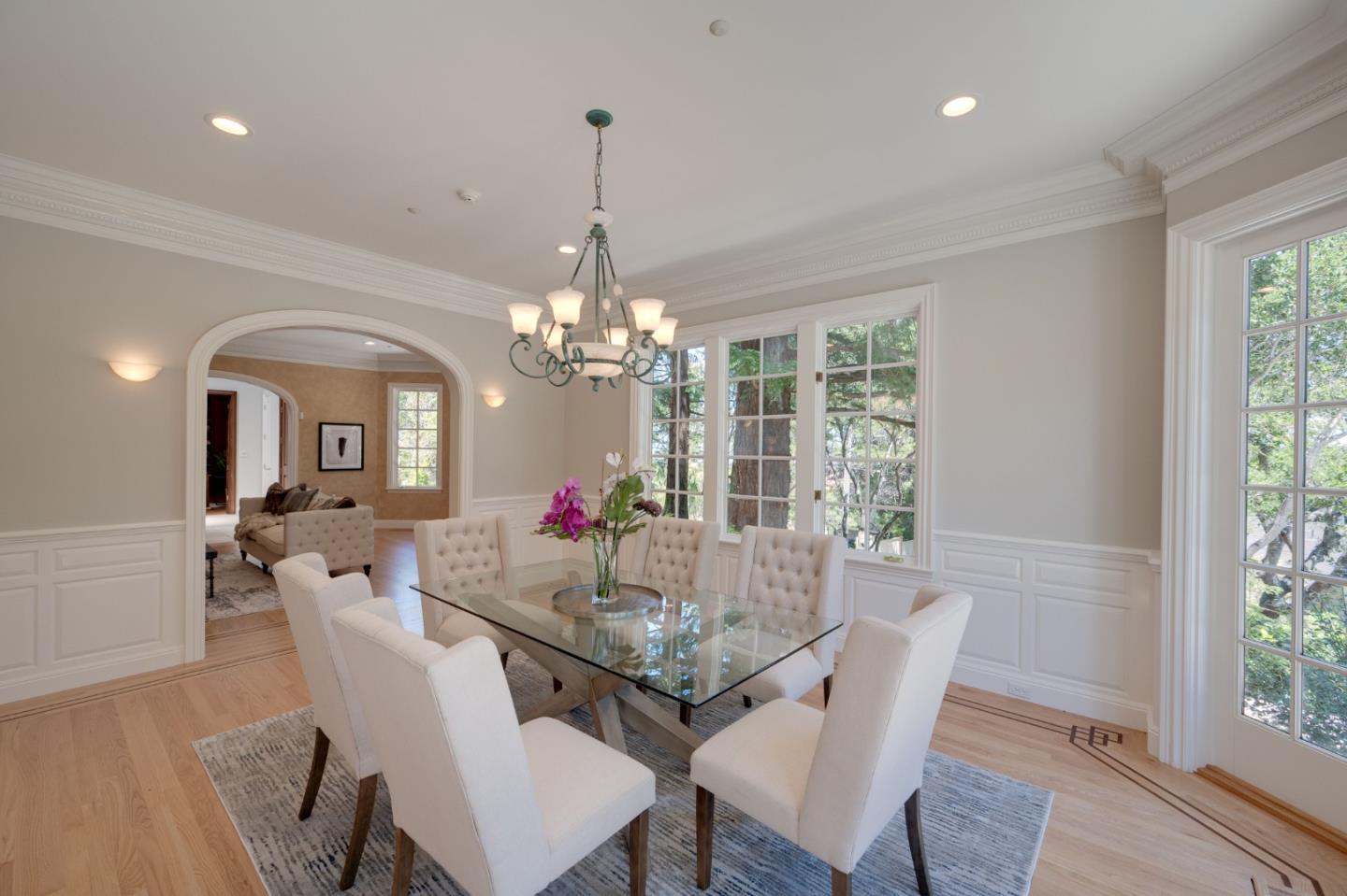 1230 Avondale Road Hillsborough, CA 94010 - Photo 8 of 73 a view of a dining room with furniture window and outside view