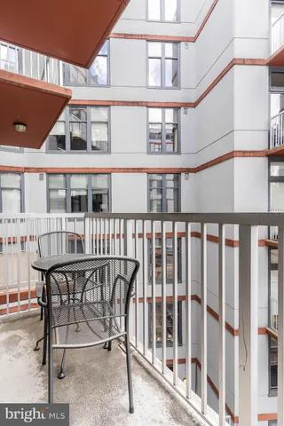 a view of a building from a roof deck
