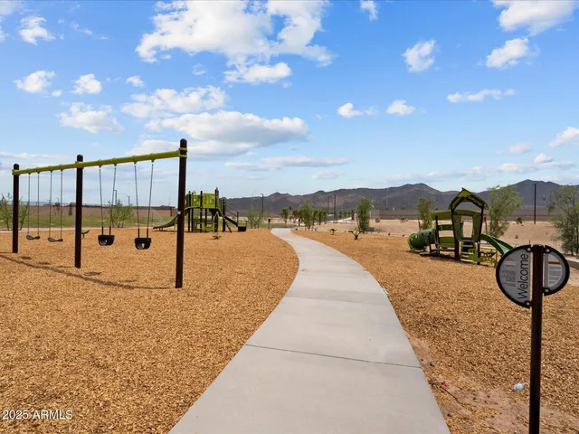 a outdoor view with a sitting space